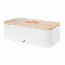 Panera tapa de madera ranur. 42x22,5x12,5 cm