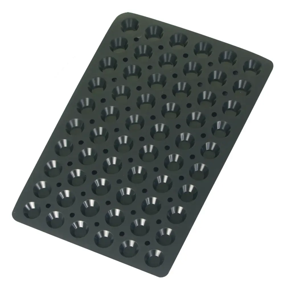 Molde Tartaleta 60 cavidades 44x10 mm silicona Black 60x40 cm
