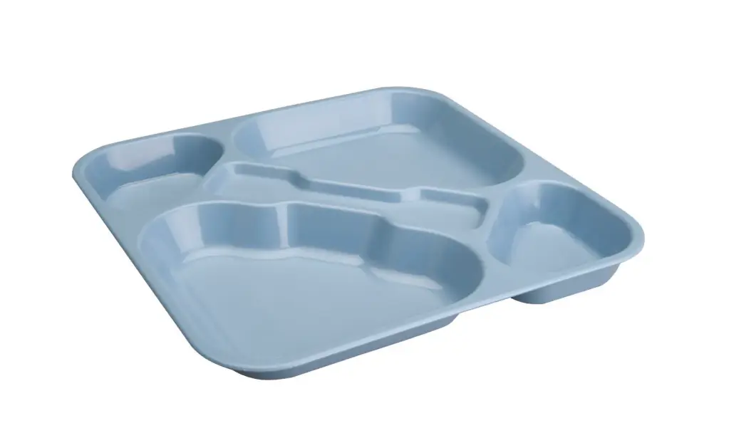 Bandeja autoservicio PP azul 33x33 cm
