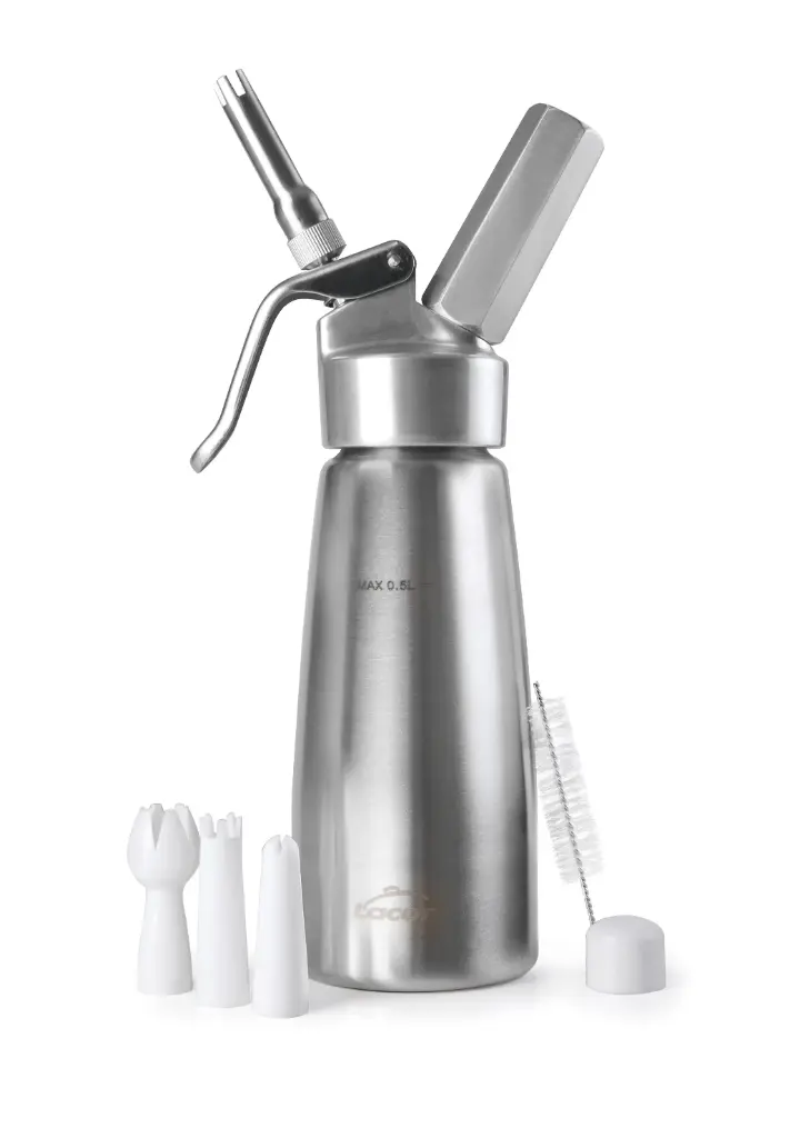 Sifón crema aluminio 0,5 l