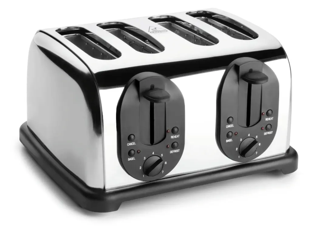Tostador 4 Ranuras de acero inoxidable 1450-1750 W