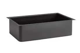 [14036] Cubeta Poliestileno Valo Negra Gn. 1/1 14 Cm.