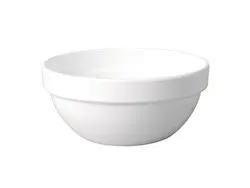 [83702] Ensaladera Casual Melamina Blanca 23 Cm.