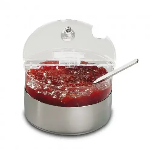 [11810] Bol Refrigerado Base Inox. Con Tapa 14 Cm.