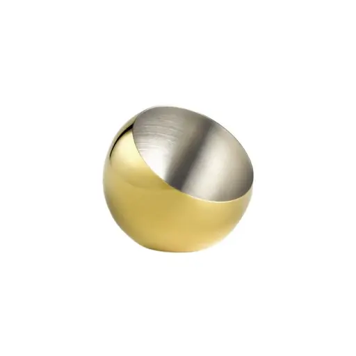 [40770] Bol Degustacion Inclinado Dorado 8X7 Cm. 3 Unidades