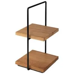 [33300] Soporte Buffet Madera 2 Alturas 23X20X40,5 Cm.