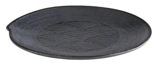[84908] Plato llano melamina Dark Wave 22 cm