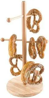 [79553] Soporte Pretzel / Embutidos Madera 22X50 Cm.