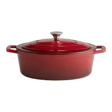 [88308] Olla Fundicion Con Tapa Roja 25X11 Cm.