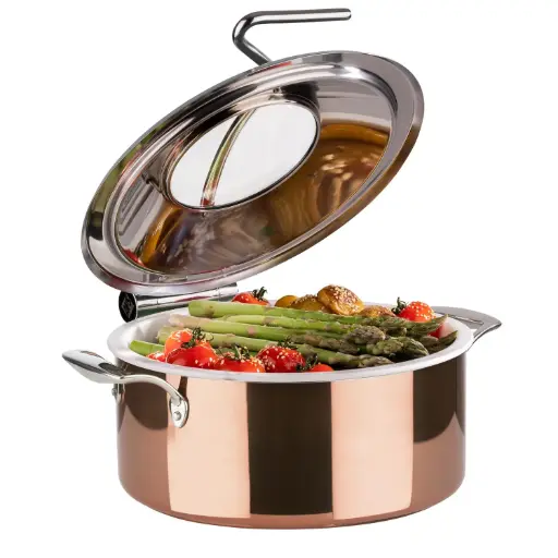 [12335] Chafing dish cobre 30,5x17,5 cm
