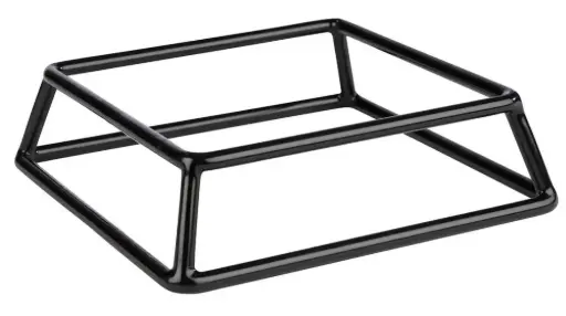 [33249] Pedestal buffet negro 18x18x5 cm