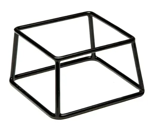 [33251] Pedestal buffet negro 18x18x10 cm