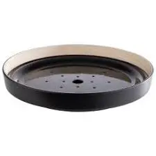 [85231] Fuente Frida Melamina Con Escurridor Negro 33X6 Cm.