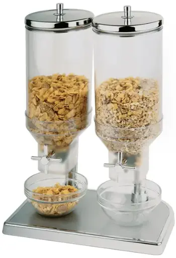 [11807] Dispensador Cereales Buffet Molino Doble 2X4.5 L.