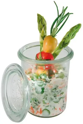 [82314] Tarro Weck Con Tapa 6X8 Cm. 16 Cl. Pack 12 Unidades