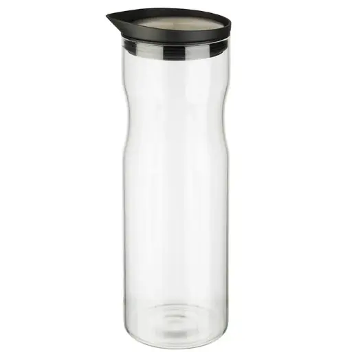 [10721] Jarra buffet cristal tapa de acero inoxidable 1 l