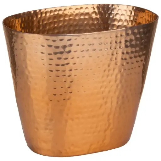 [36106] Champanera Oval Amartillada Cobre 20,5X14X17 Cm.