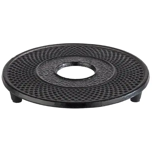[10993] Soporte tetera fundición Asia negro 13,5 cm