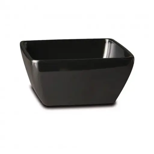 [83468] Ensaladera Pure melamina negra 19x19x9 cm 1,5 l