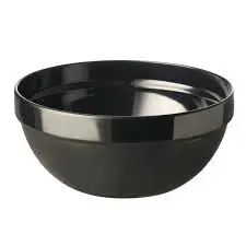 [79027] Ensaladera Apilable Melamina Friendly Negra 20 Cm.