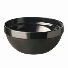 [79029] Ensaladera Apilable Melamina Friendly Negra 23 Cm.
