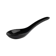 [79011] Cuchara Degustacion Melamina Friendly Negra 13,5X4,5X4,5 Cm.