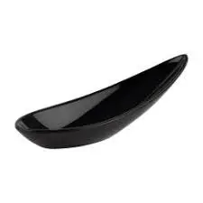 [79013] Cuchara Degustacion Melamina Friendly Negra 11X4,5X4 Cm.