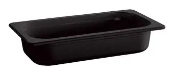 [79037] Cubeta Melamina Friendly Negra Gn. 1/3 100