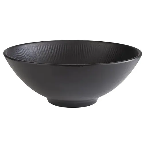 [85061] Ensaladera Nero melamina negra 24x9 cm