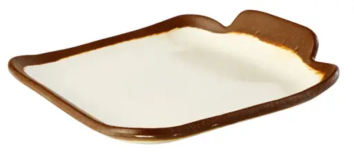 [84567] Fuente Crocker Melamina Beige 14X13 Cm.