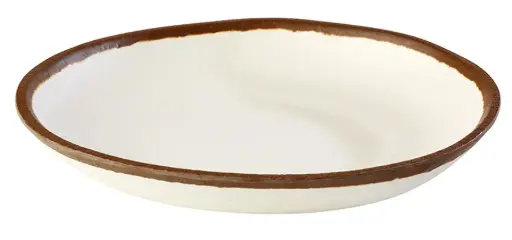 [84575] Plato postre melamina Crocker beige 20,5 cm