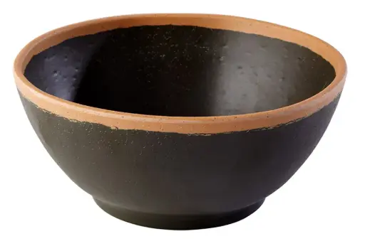 [84572] Ensaladera Crocker melamina marrón 16x7 cm