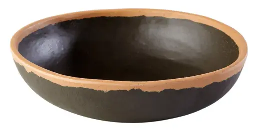 [84574] Ensaladera Crocker melamina marrón 16,5x4 cm