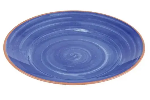 [84161] Plato buffet la Vida melamina azul 32x3,5 cm