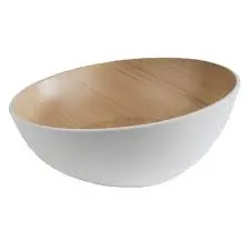 [84922] Ensaladera Frida Melamina Blanca 25X8/11 Cm.