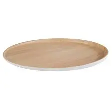 [84943] Bandeja Frida Melamina Blanca Inclinada 31,5 Cm.