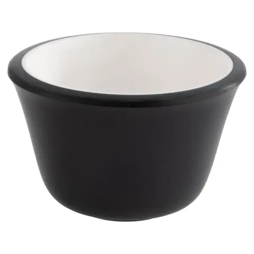 [85244] Ramequin melamina negro 6x4 cm / 4 cl 6 unidades