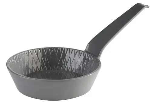 [84782] Bol degustación mini melamina antracita con mango 8,5x2,5 cm
