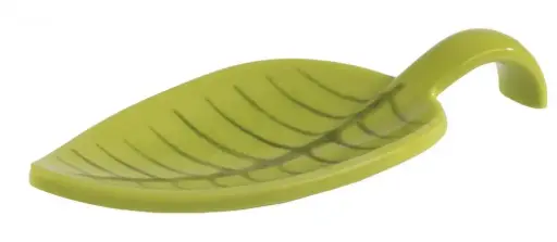 [83889] Cuchara degustación melamina verde 10x4,5x1 cm