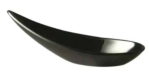 [83843] Cuchara degustación melamina negra 11x4,5 cm
