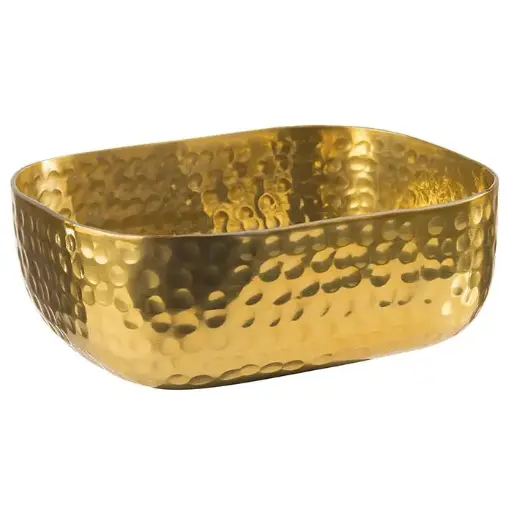 [40693] Bol Rectangular Amartillado Oro 23X15,5X6 Cm.
