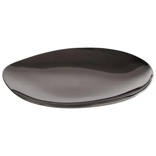 [40795] Plato Degustacion Pebble Bronce 9X9X1 Cm. 4 Unidades