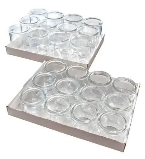 [82370] Tarro Weck sin tapa 6x5,5 cm 0,08 cl pack 12 unidades
