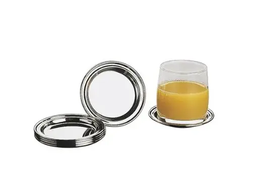 [35711] Posavasos Inox 10 Cm. 6 Unid.