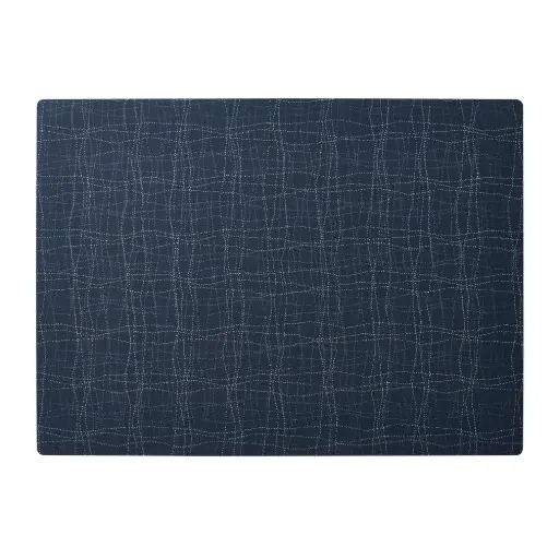 [60586] Mantel individual silicona azul 45x33 cm