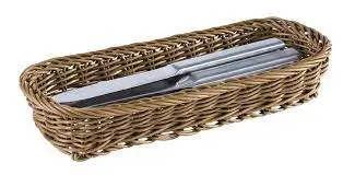 [40010] Dispensador Cubiertos Rattan 27X10X4,5 Cm.