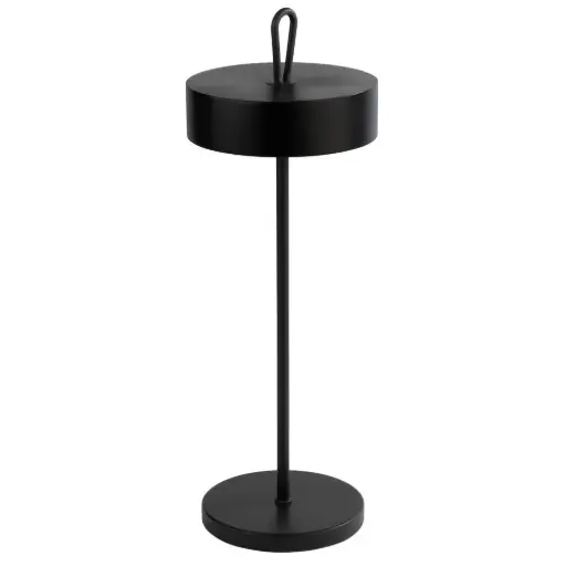 [17005] Lámpara LED Cleo negra 11x30,5 cm