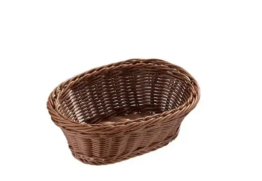 [40193] Cesta Oval Rattan 23X17X8 Cm.