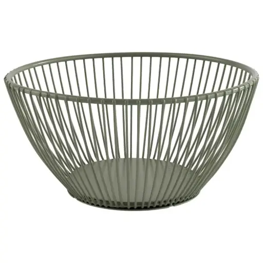 [30470] Cesta metálica Svart verde 17,5x8 cm