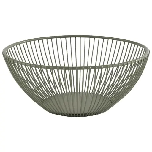[30471] Cesta metálica Svart verde 20x8 cm